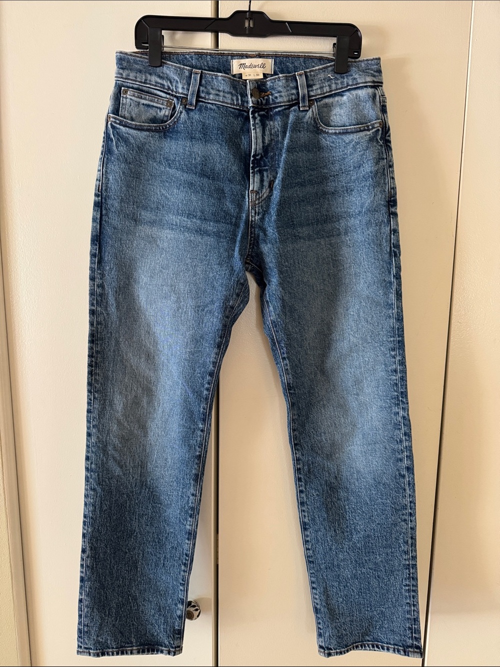 Madewell Men’s Medium Blue Straight Jeans worn once